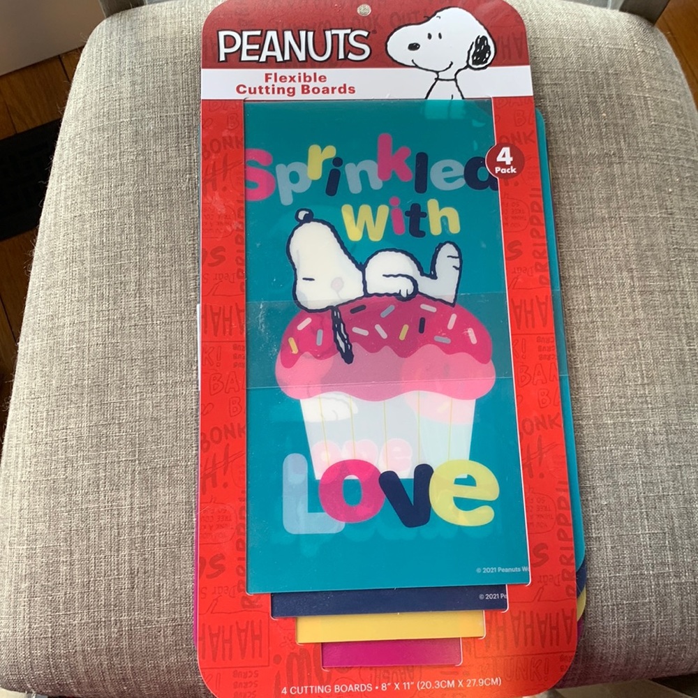 Peanuts Snoopy Flexable Cutting Boards - 4 pack